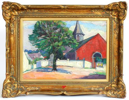 null Julien GENOT [Belgian] (1884 - ?)

Church Square

Oil on panel signed

34 x...