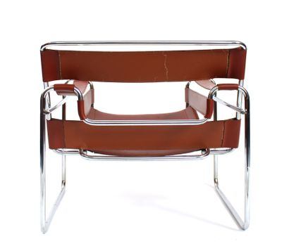 null 
Marcel BREUER (1902-1981)





Wassily armchair Model B3 with chromed metal...