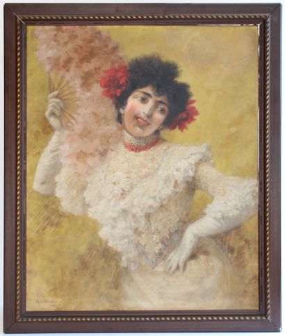 null Louis BÉROUD (1852-1930)

Portrait of Renée Carl, 1903

Oil on canvas signed...