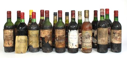 null BORDEAUX DIVERS

Dix-sept bouteilles comprenant : 

- 4 B. Château Liège, 1972

-...