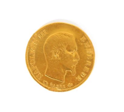 null Gold coin Napoleon III bare head 1858 Paris

Gross weight : 3,1 g.

Small s...