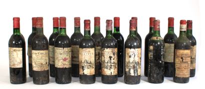 null BORDEAUX 

Dix-huit bouteilles comprenant : 

- 12 B. Château CHAUVIN, 1970

-...