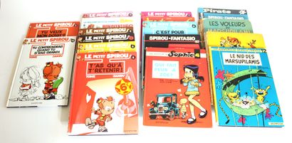 null Set of seventeen comic books including Spirou and Fantasio, Le Petit Spirou,...