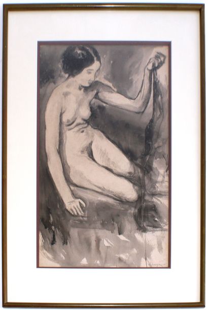 null After Henri LEBASQUE

Female nude

Ink wash on paper

44,2 x 26,5 cm on vie...