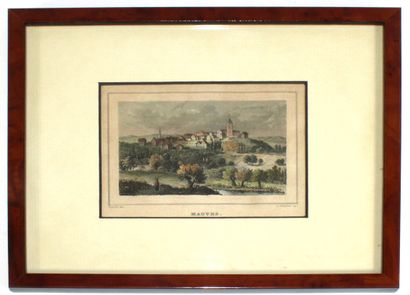 null Suite of six framed engravings or lithographic prints: Pierre du Cambout, Duke...