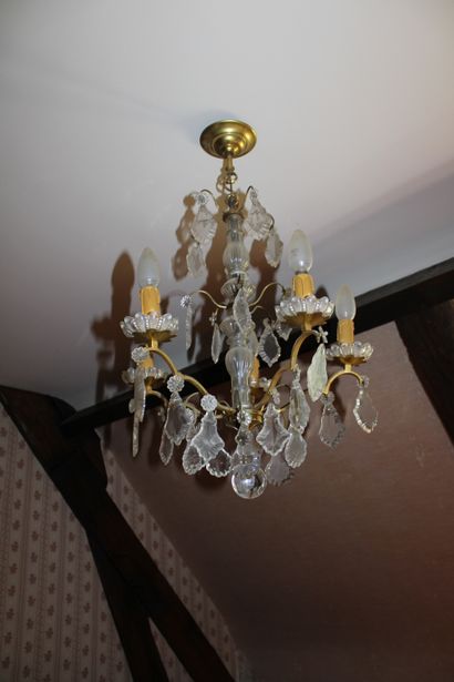 null Two chandeliers with pendants
