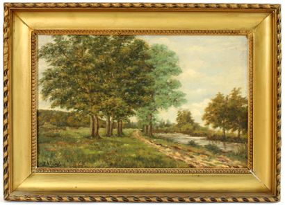 null E. ALLIROL (School of the XXth century)

Landscape

Oil on panel signed

26,5...