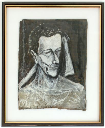 null OLIER (École naïve du XXe siècle)

Portrait d’ouvrier, 1956

Gouache et encre...