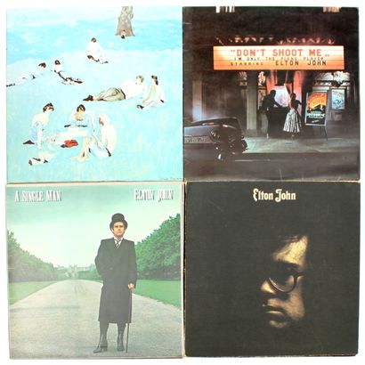 null ELTON JOHN

Set of four albums 33 T. including :

- A SINGLE MAN

- YOUR SONG...