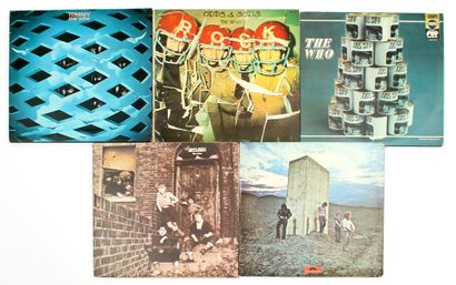 null THE WHO

Set of five 33 T. albums including :

- WHO'S NEXT

- MEATY, BEATY,...