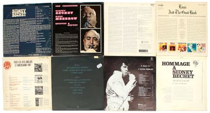 null JAZZ, BLUES, ROCK VARIOUS

Set of eight 33 T. albums including:

- AMSTRONG...