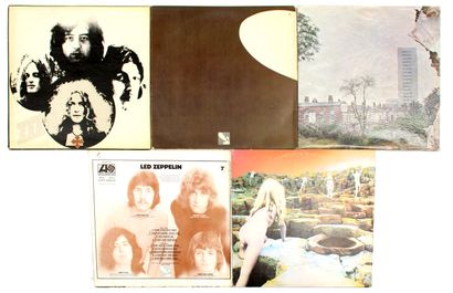 null LED ZEPPELIN

Set of five 33 T. albums including :

- I

- III

- IV

- HOUSES...