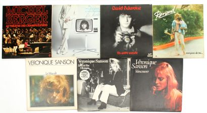null FRENCH SONG

Set of seven 33 T. albums including:

- MICHEL BERGER - Au Théâtre...