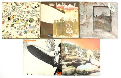 null LED ZEPPELIN

Set of five 33 T. albums including :

- I

- III

- IV

- HOUSES...