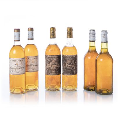 null 6 bottles of SAUTERNES : 

- 2 B. Château DOISY VEDRINES C2, 1983 (T.L.B and...