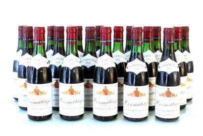 null 18 demi-bouteilles (37,5 cl) HERMITAGE CHAPOUTIER Cuvée M.R.S.

Année : 1983

Appellation...
