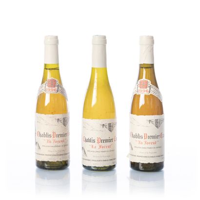 null 3 half-bottles (37,5 cl.) CHABLIS 1er Cru La Forest

Year : 1996

Name : Domaine...