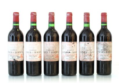 6 bottles CHÂTEAU LYNCH BAGES

Year : 1975

Appellation...
