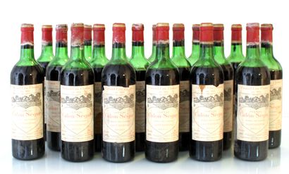 18 bottles CHÂTEAU CALON SEGUR

Year : 1975

Appellation...