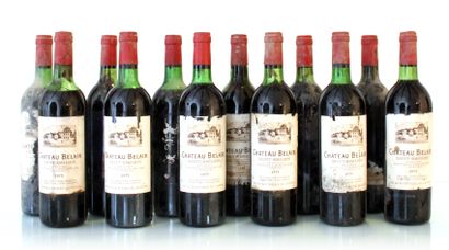 null 12 bottles CHÂTEAU BELAIR

Year : 1975

Appellation : GCC 1B SAINT-ÉMILION

Remarks...