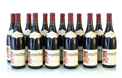 null 12 bouteilles HERMITAGE CHAPOUTIER 

Année : 1988

Appellation : HERMITAGE 

Remarques...