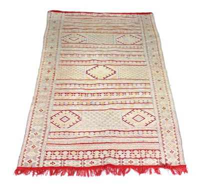 null AFRIQUE DU NORD

Tapis kilim en laine à motifs géométriques

230 x 147 cm