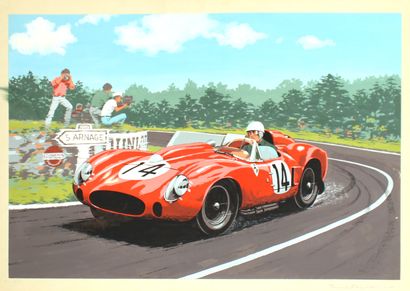 null Francis BERGÈSE (né en 1941)

Phil Hill aux 24h du Mans 1958 dans sa Ferrari...