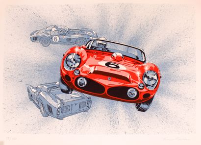 null Francis BERGÈSE (né en 1941)

Ferrari 330 P

Lithographie sur papier d’Arches...