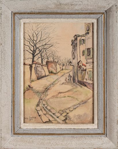 null Jean DEVILLE (1901-1972)

Vue de ruelle, 1944

Crayon et aquarelle signé et...