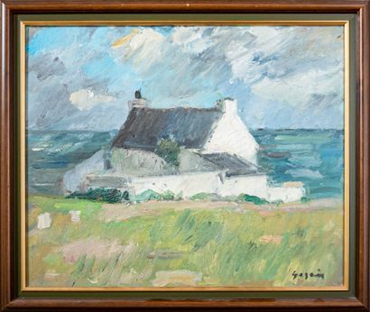 null Pierre GOGOIS (né en 1935)

Maison bretonne

Huile sur toile signée

48 x 59...