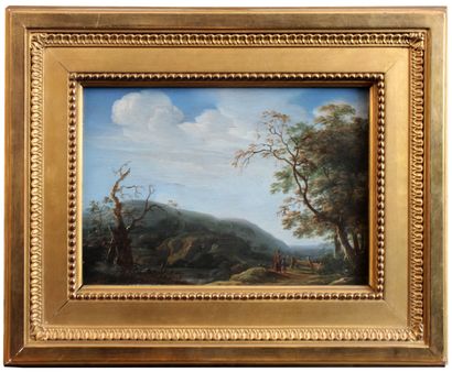 null Attributed to Eustache François DUVAL (1784-1836)

Animated landscape

Oil on...
