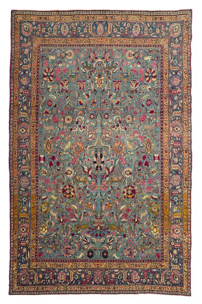 null Sublime TEHRAN carpet (Persia), woven around 1870
Dimensions : 290 x 210cm.
Technical...