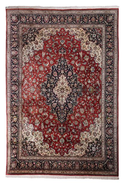 Silk GHOUM carpet (Iran), shah period, mid...