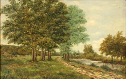 null E. ALLIROL (School of the XXth century)
Landscape
Oil on panel signed
26,5 x...
