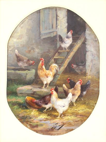 null Jeanne FROMENT (Active late 19th - early 20th century)
The henhouse
Pair of...