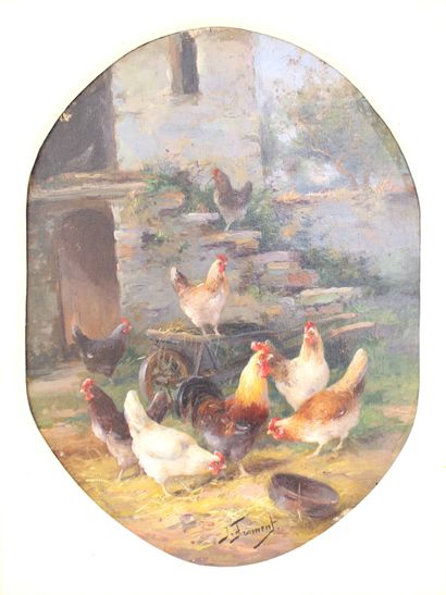null Jeanne FROMENT (Active late 19th - early 20th century)
The henhouse
Pair of...