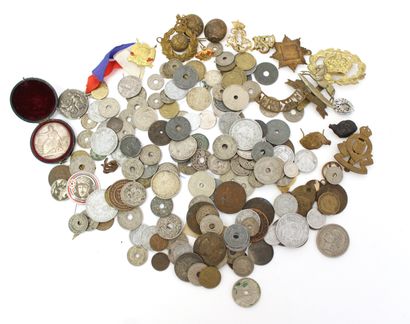 null Set of coins mainly French as well as China, Italy, Belgium and various (about...
