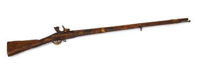 null Decorative flintlock rifle
L. 141 cm
Worn, cracked