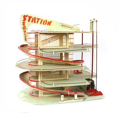 null CHARLY'S 1955 - 1960 3 storey garage with car lift, model "Méditerranée" in...