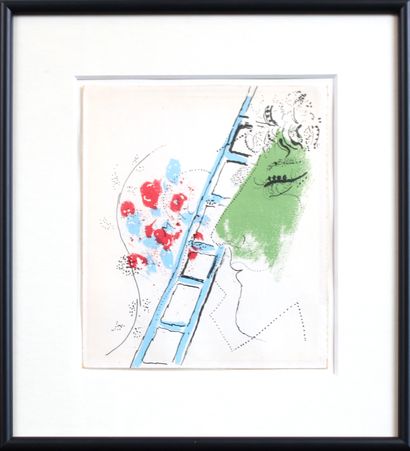 null D’après Marc CHAGALL (1887-1985)
Portrait à l’échelle
Lithographie
25,6 x 19,6...