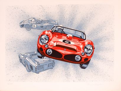 null Francis BERGÈSE (born in 1941)
Ferrari 330 P
Lithograph on Arches paper signed...