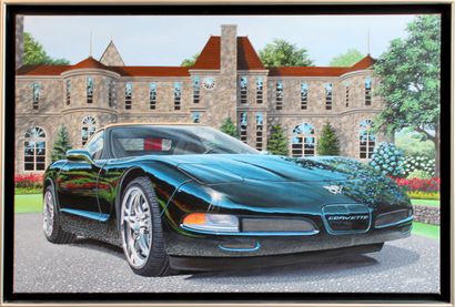 null YOHE (Contemporary school)
Corvette 
Acrylic on canvas signed
57,5 x 88,5 c...