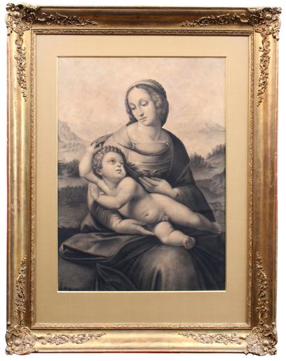 null French school of the 19th century after RAPHAEL
Virgin and Child after the Bridgewater...
