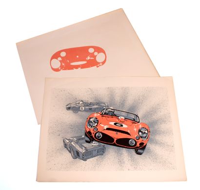 null Francis BERGÈSE (born in 1941)
Ferrari 330 P
Lithograph on Arches paper signed...