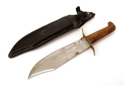 null Leopard hunting knife with belt sheath
L. 40,5 cm
