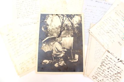 null Camille COROT (1796-1875)
Handwritten correspondence between the painters Camille...