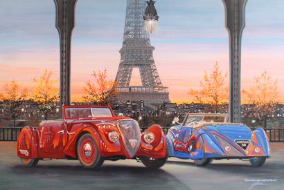null YOHE (Contemporary school)
Sunset in Paris
Acrylic on canvas signed and titled
47,5...