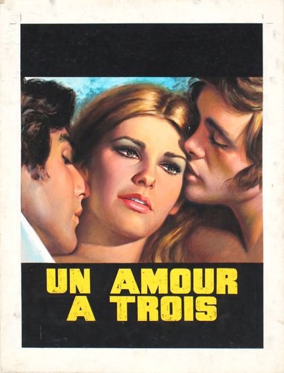 null Un Amour à Trois, 1968
Maquette originale avant la lettre (avec titre) de l’affiche...