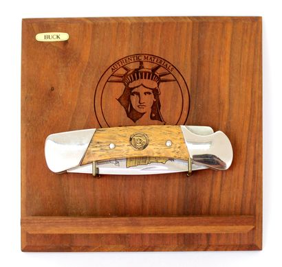 null Buck Custom USA
Liberty folding knife with the statue of liberty
L. 19 cm
With...