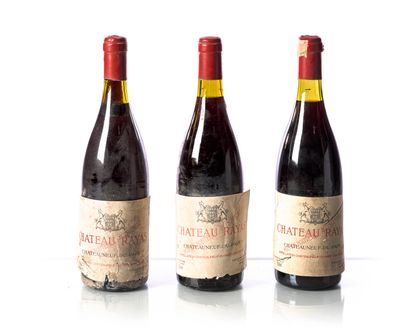 null 3 bouteilles CHÂTEAU RAYAS
Année : NM – Entre 1978 et 1992 – 1 déclarée de 1985
Appellation...
